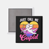 Just Call Me Cud Valentine Cute Arrow Heart Couple Magneet (Voorkant / Achterkant)