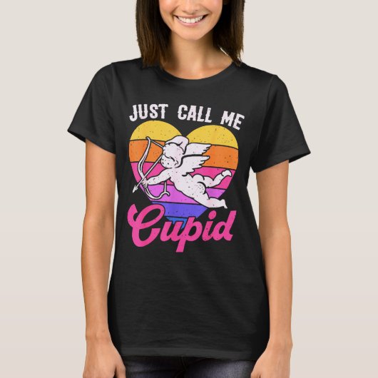 Just Call Me Cud Valentine Cute Arrow Heart Couple T-shirt (Voorkant)