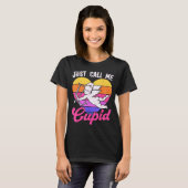 Just Call Me Cud Valentine Cute Arrow Heart Couple T-shirt (Voorkant volledig)
