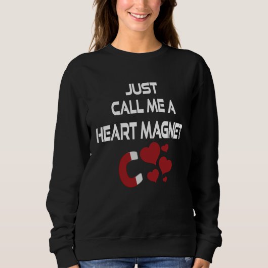 Just Call Me Heart Magne Valentines Teens Youth Trui (Voorkant)