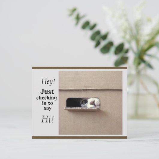 Just Checking Postcard Briefkaart (Staand voorkant)