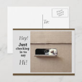 Just Checking Postcard Briefkaart (Voorkant / Achterkant)