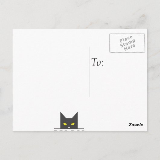 Just Checking Postcard Briefkaart (Achterkant)