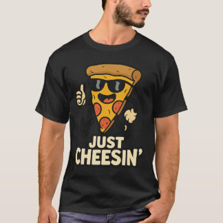 Just Cheesin' Funny Pizza Sleutelhanger - Schattig T-shirt