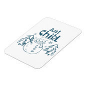 Just Chill Playful Christmas Magneet (Linkerzijde)