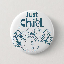 Just Chill Playful Christmas Ronde Button 5,7 Cm