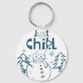 Just Chill Playful Christmas Sleutelhanger (Voorkant)