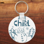 Just Chill Playful Christmas Sleutelhanger (Achterkant)