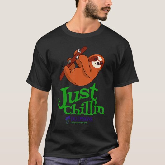 Just Chillin by The Fallible Man Designs T-shirt (Voorkant)