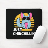 Just Chinchillin Pet Lover Animal Vintage Muismat (Met muis)