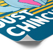 Just Chinchillin Pet Lover Animal Vintage  Poster (Hoek)