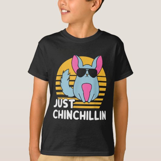 Just Chinchillin Pet Lover Animal Vintage  T-shirt (Voorkant)