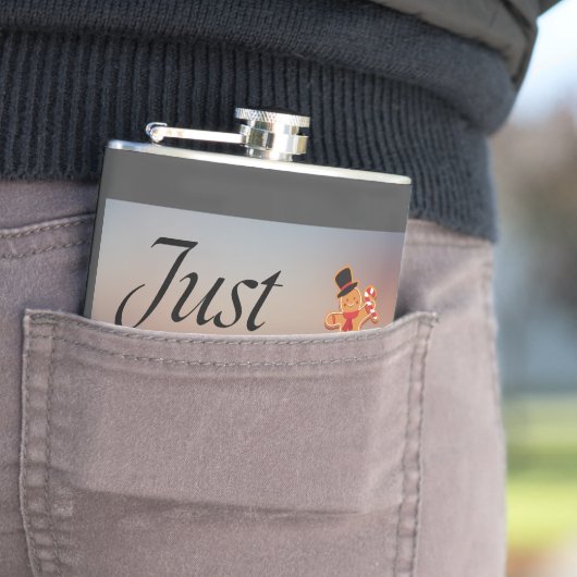 "Just Coffee" quote, kolf, humor, feestdagen Heupfles (Voorbeeld)