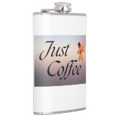 "Just Coffee" quote, kolf, humor, feestdagen Heupfles (Rechts)