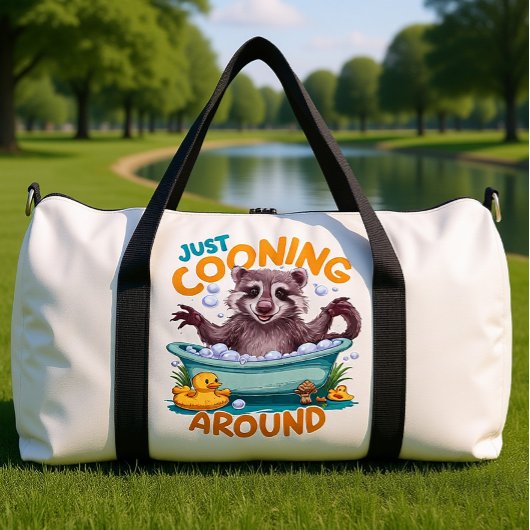 Just Cooning, Playful Raccoon Bath time Adventure Plunjezak
