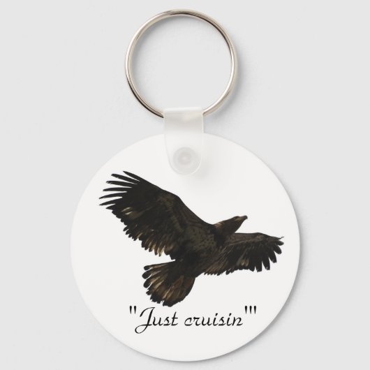 'Just cruisin' Eagle Spirit' Key chain Sleutelhanger (Voorkant)