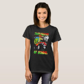 Just Crushed 100 Days of School Dinosaur Rex Monst T-shirt (Voorkant volledig)