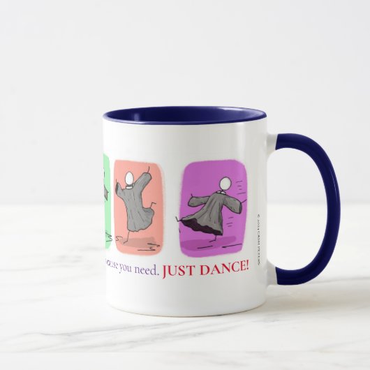 'Just Dance' 11oz Koffie mok (Rechts)