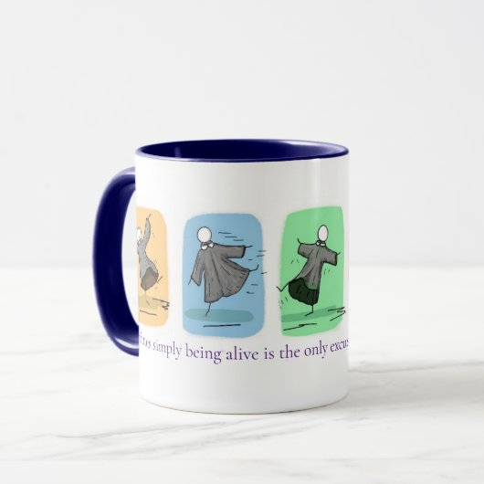 'Just Dance' 11oz Koffie mok (Voorkant links)