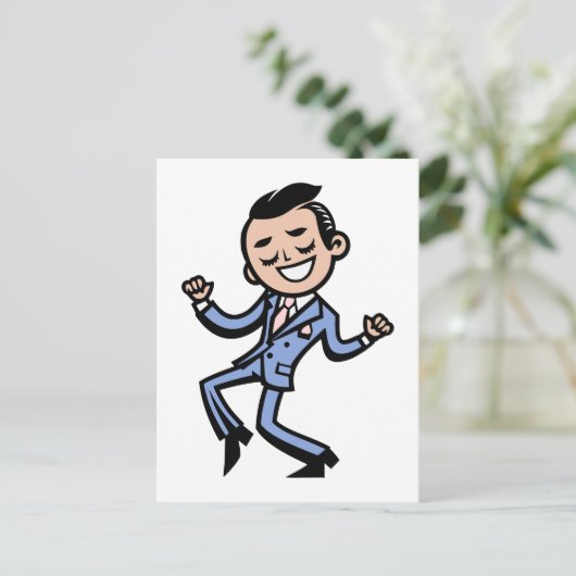 Just Dance Briefkaart (Staand voorkant)