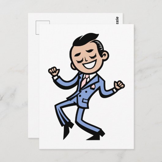 Just Dance Briefkaart (Voorkant / Achterkant)