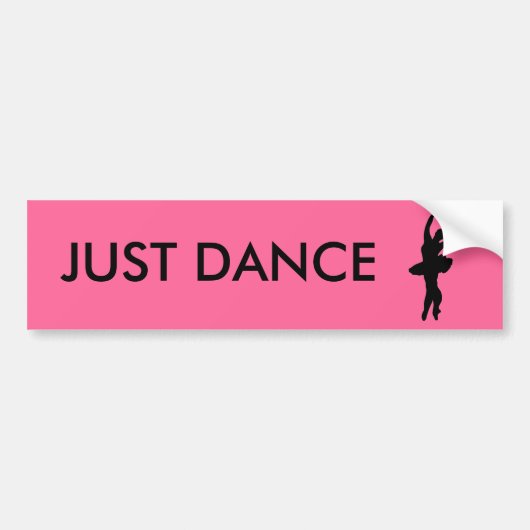 JUST DANCE BUMPERSTICKER (Voorkant)