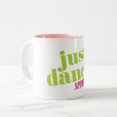 Just Dance - Green Tweekleurige Koffiemok (Voorkant links)
