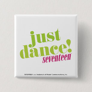Just Dance - Green Vierkante Button 5,1 Cm
