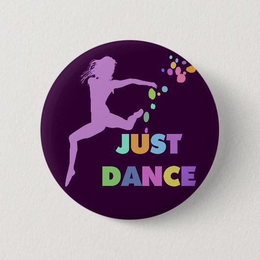 JUST DANCE RONDE BUTTON 5,7 CM (Voorkant)
