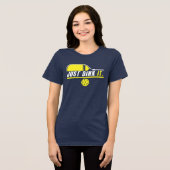 Just Dink It - Funny Pickleball Gift Tri-Blend Shirt (Voorkant volledig)