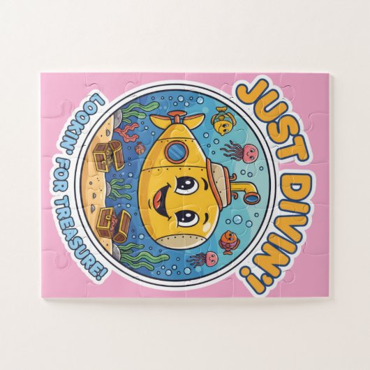 Just Divin'! Lookin' For Treasure! - Cheerful Legpuzzel (Horizontaal)