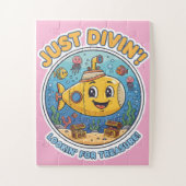 Just Divin'! Lookin' For Treasure! - Cheerful Legpuzzel (Verticaal)