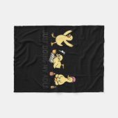 Just Doing My Adls - Silly Goose Occupational Ther Fleece Deken (Voorkant (Horizontaal))