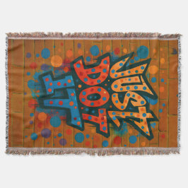 Just Dot It - Dot Day Colorful Graffiti Street Art Deken