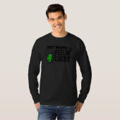 Just drunk & feelin' lucky St Patrick's day T-shirt (Voorkant volledig)