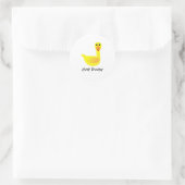 Just Ducky Humor Ronde Sticker (Tas)