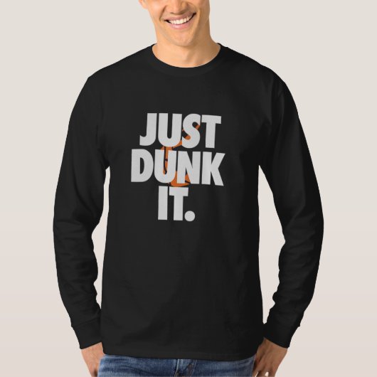 Just Dunk It Basketball T-Shirt Design voor speler (Voorkant)