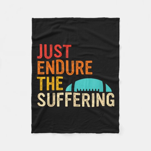 Just Endure The Suffering Retro Vintage  Fleece Deken (Voorkant)