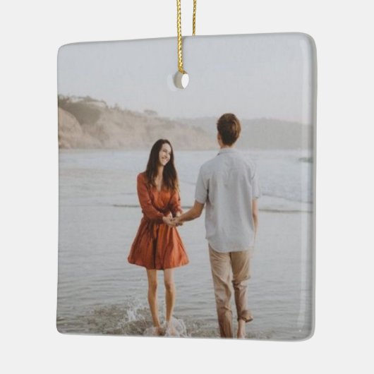 Just Engaged Keepsake Cadeaus voor bruid en bruide Keramisch Ornament (Links)