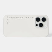 Just Engaged Minimalist Typography Warm White iPhone Hoesje (Achterkant horizontaal)