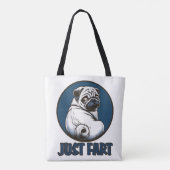 Just Fart Doggie Tote Bag (Achterkant)