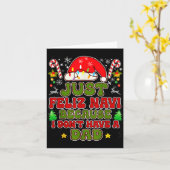 Just Feliz Navi Because I Don't Have A Dad Funny C Kaart (Gele Bloem)