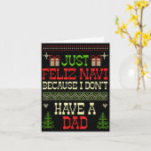 Just Feliz Navi Because I Don't Have A Dad Ugly Ch Kaart (Gele Bloem)