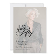 Just Fifty Photo 50th Birthday Party