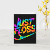 Just Floss Funny Dental Oral Hygienist Rdh Dentist Kaart (Gele Bloem)