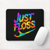 Just Floss Funny Dental Oral Hygienist Rdh Dentist Muismat (Met muis)