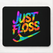 Just Floss Funny Dental Oral Hygienist Rdh Dentist Muismat (Voorkant)