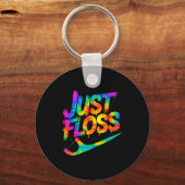 Just Floss Funny Dental Oral Hygienist Rdh Dentist Sleutelhanger (Voorkant)