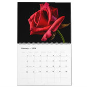 Just Flowers Personalized Name & Year Calendar Kalender (Feb 2026)