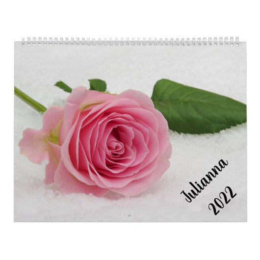 Just Flowers Personalized Name & Year Calendar Kalender (Hoes)